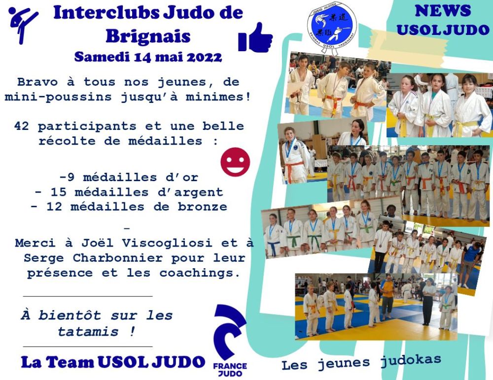 Retour de l'Interclub Judo du 14 mai 2022