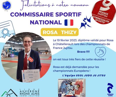 Rosa Thizy Commissaire Sportif National